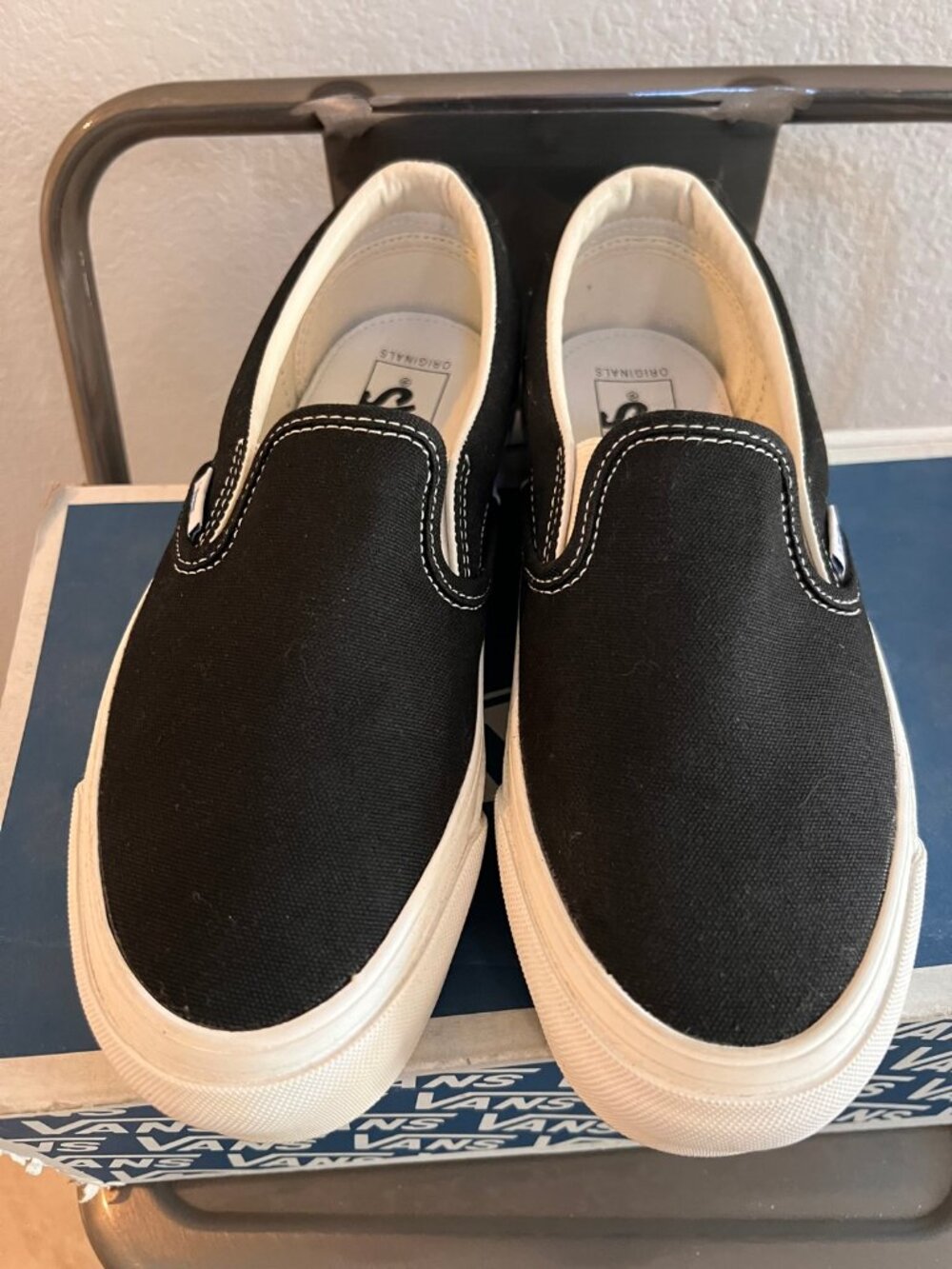 Vans OG Classic Slip-On LX Canvas Black Men's 6 Women's 7.5
